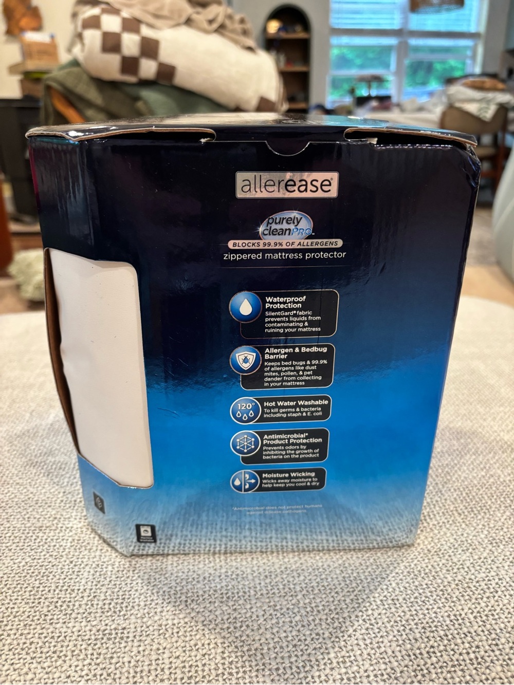 Unopened King Size Allerease Maximum Zippered Mattress Protector - Picture 2 of 7